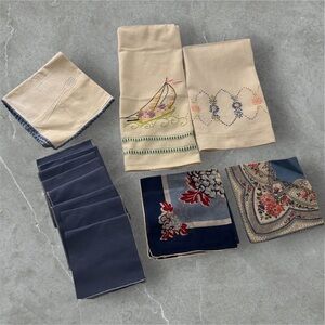 Vintage Mismatched Linens 13 pieces